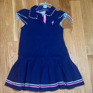 Tommy Bahama Navy Polo Dress with Pink Accents. Like new. Perfect condition